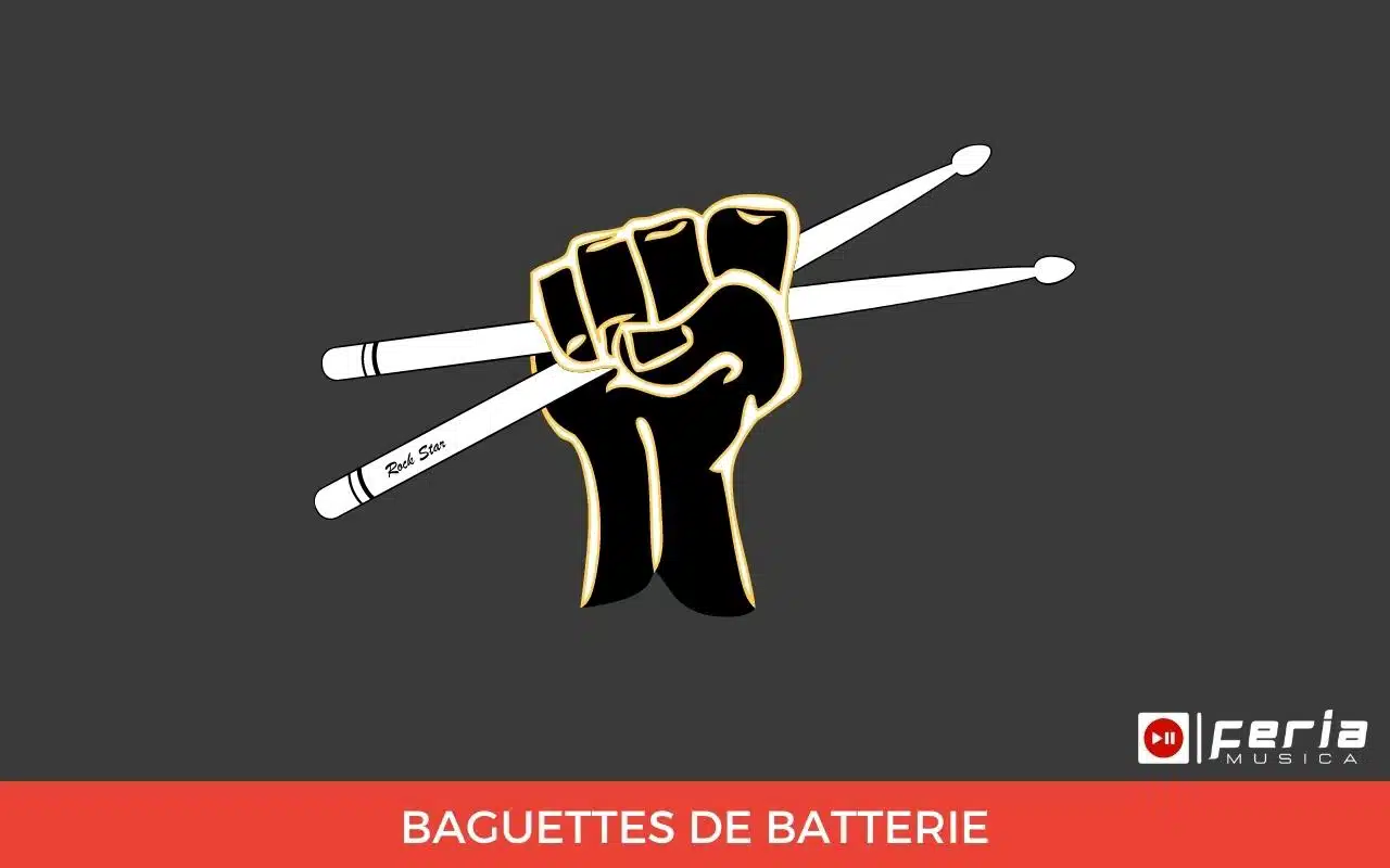 Comment choisir sa batterie acoustique? 12 baguettes de batterie