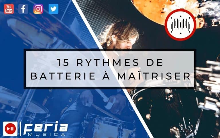rythmes de batterie rythmique partition pattern