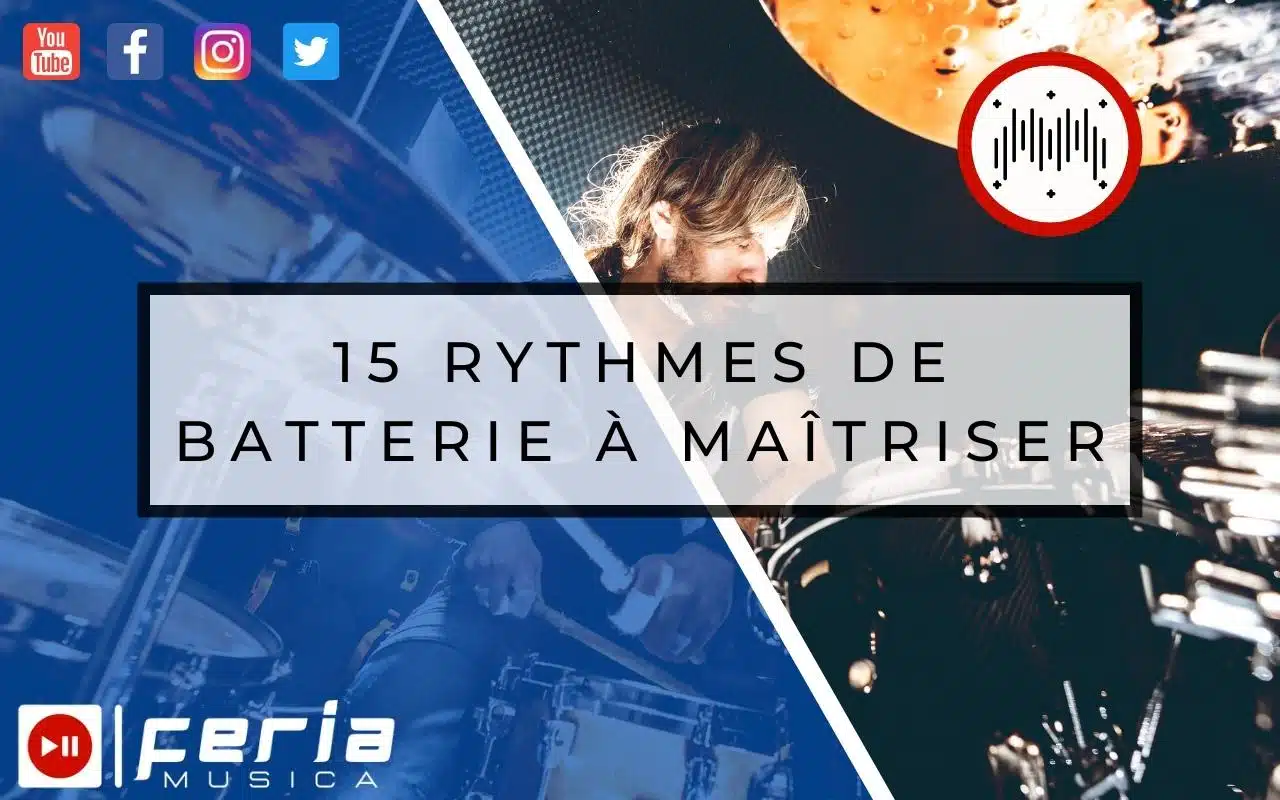 rythmes de batterie rythmique partition pattern