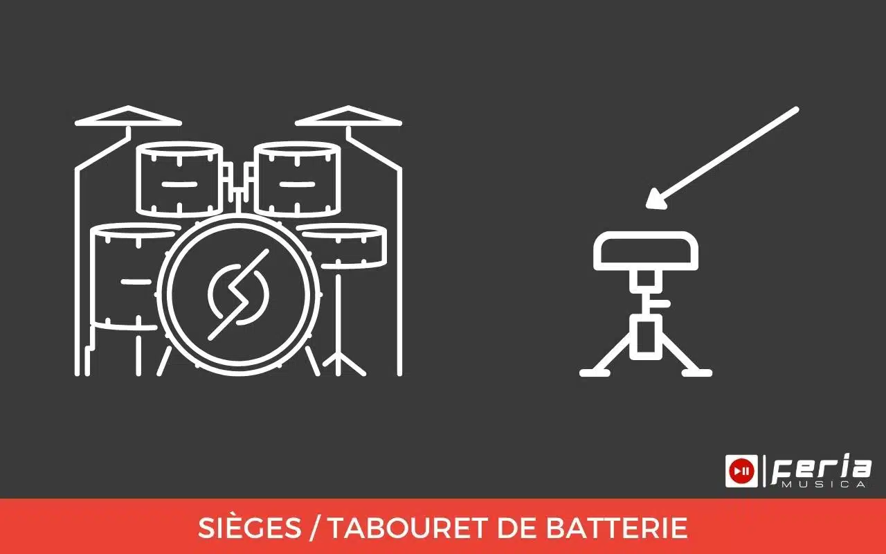sièges tabouret batterie instrument