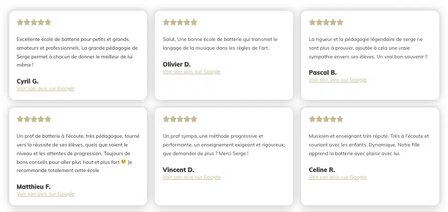 témoignage cours apprendre-la-batterie.com