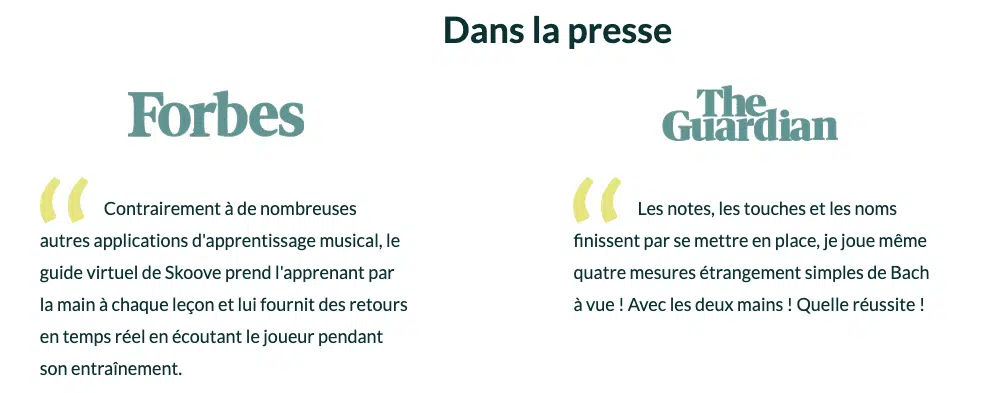 Les 7 Meilleurs Cours de Piano en Ligne 3 presse skoove cours piano en ligne