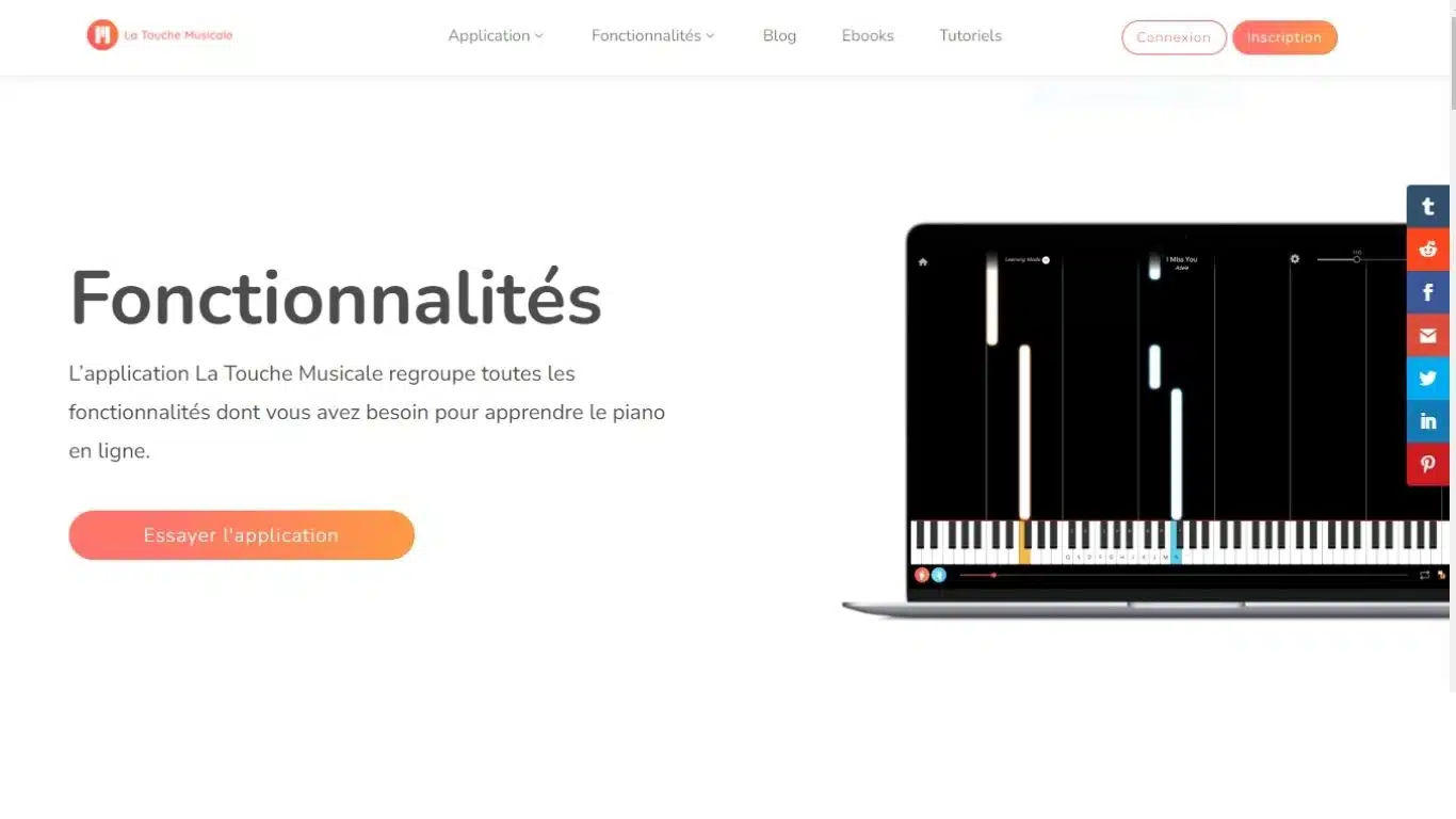 Avis La Touche Musicale : Apprendre le Piano 2 Comment utiliser l'application _