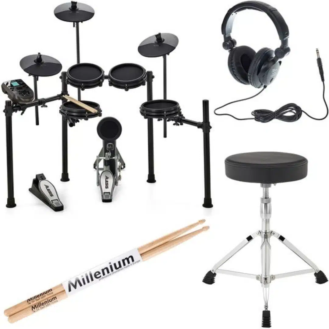 Las 10 Mejores Baterías Electrónicas 7 Alesis Nitro Kit Mesh Kit Bundle