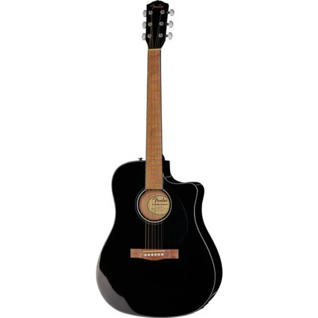 Las 10 mejores guitarras acústicas 6 Fender CD-60SCE Blk WN