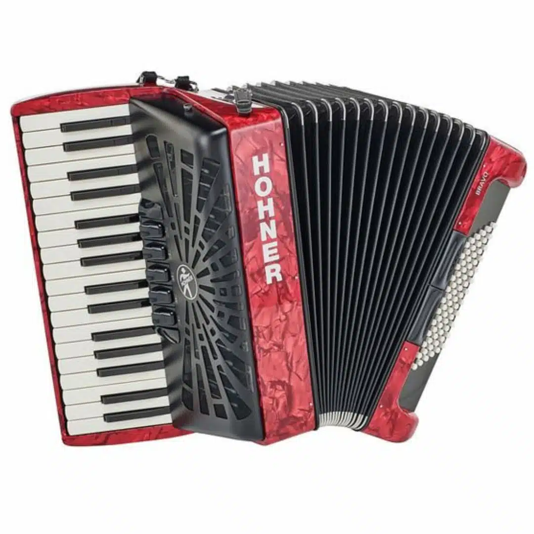 Hohner Bravo III 72 Red silent key