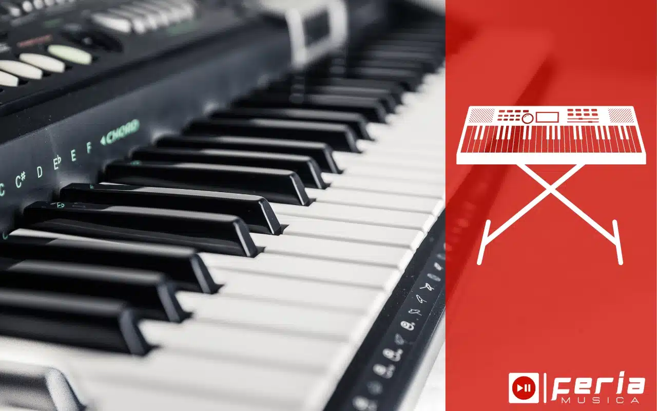 Material de las teclas piano digital