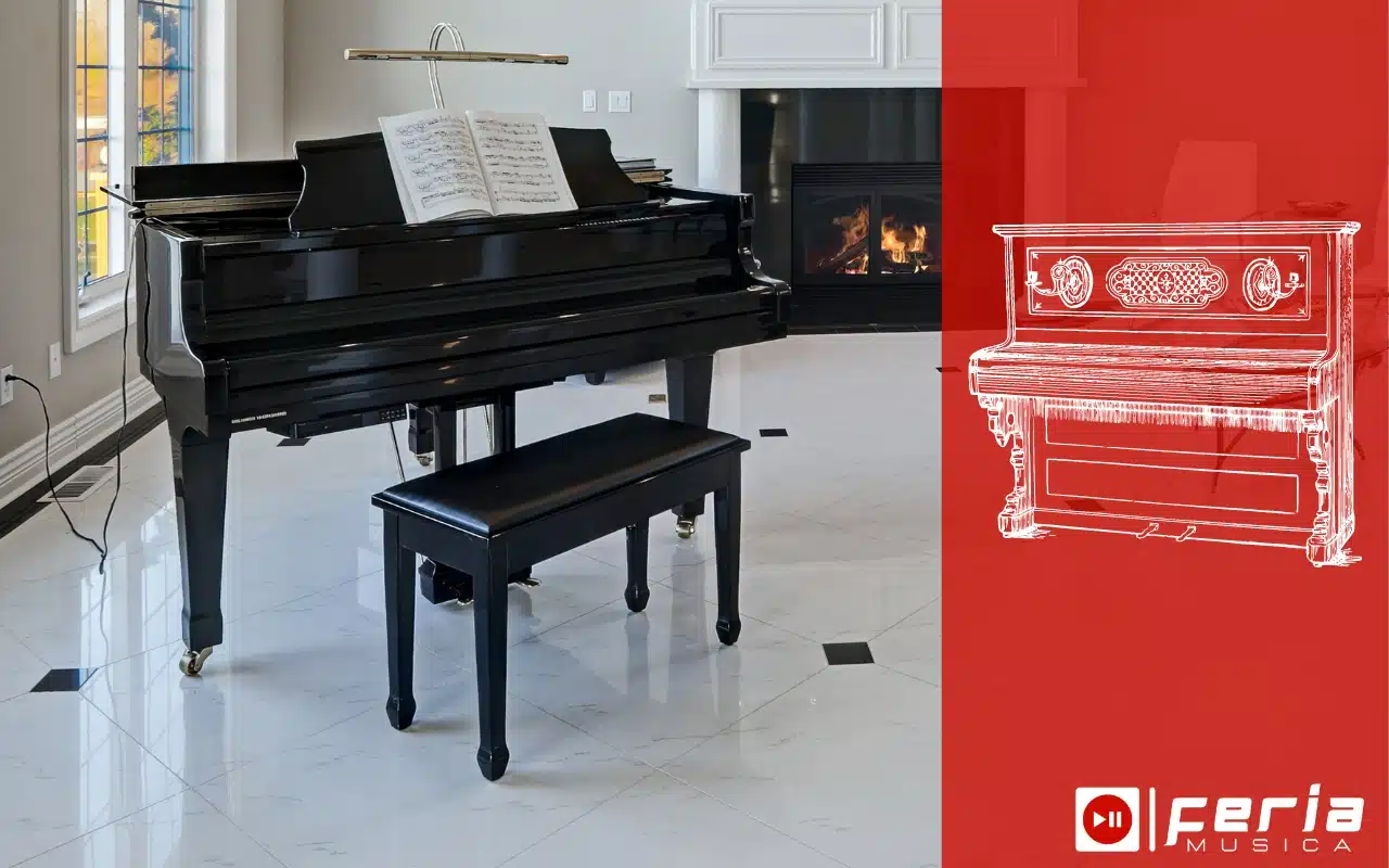 Materiales de fabricación piano vertical