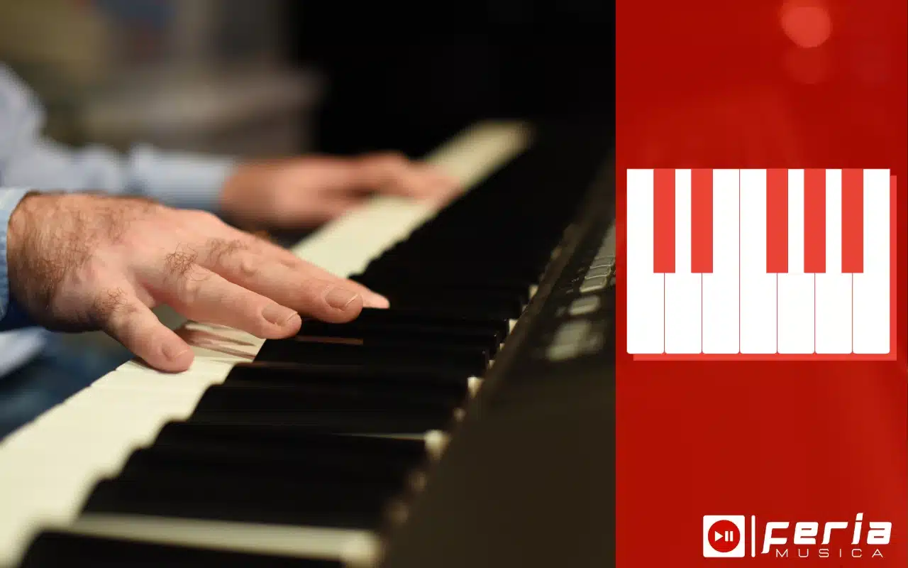 Número de teclas piano digital