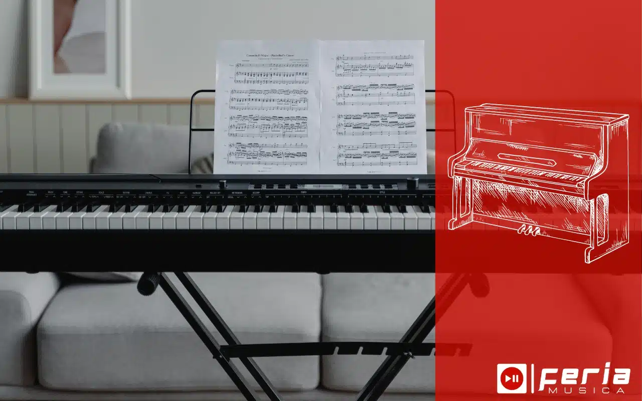 Tecla contrapesada piano digital