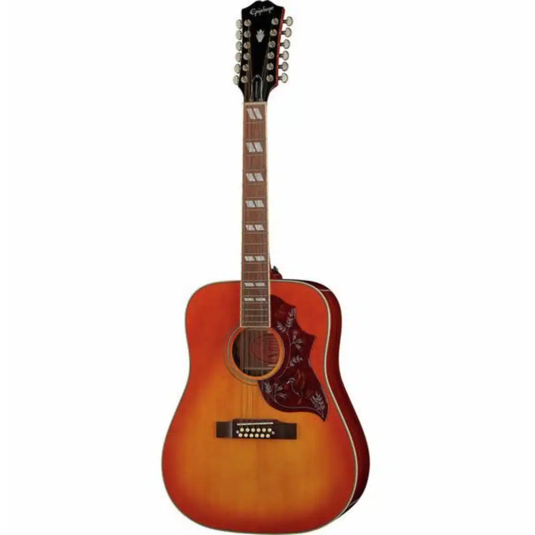 Las 10 mejores guitarras de 12 cuerdas 10 Epiphone Hummingbird 12