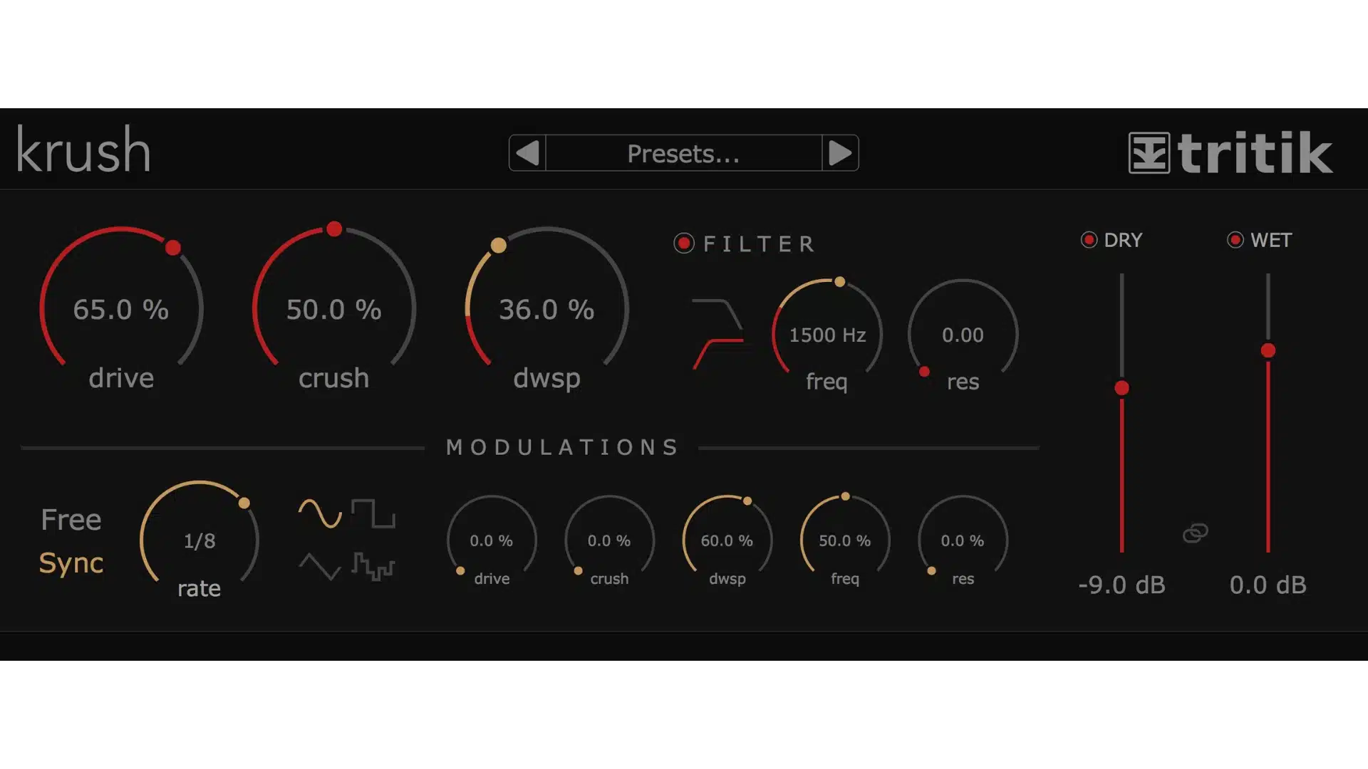 Krush VST présentation