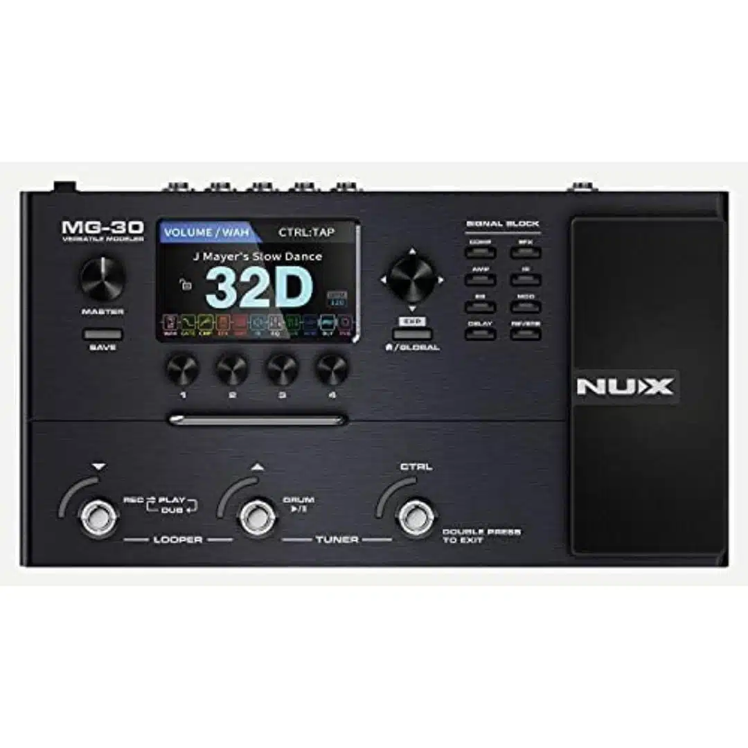 Las 10 mejores pedaleras multiefectos para guitarra 7 Nux MG-30