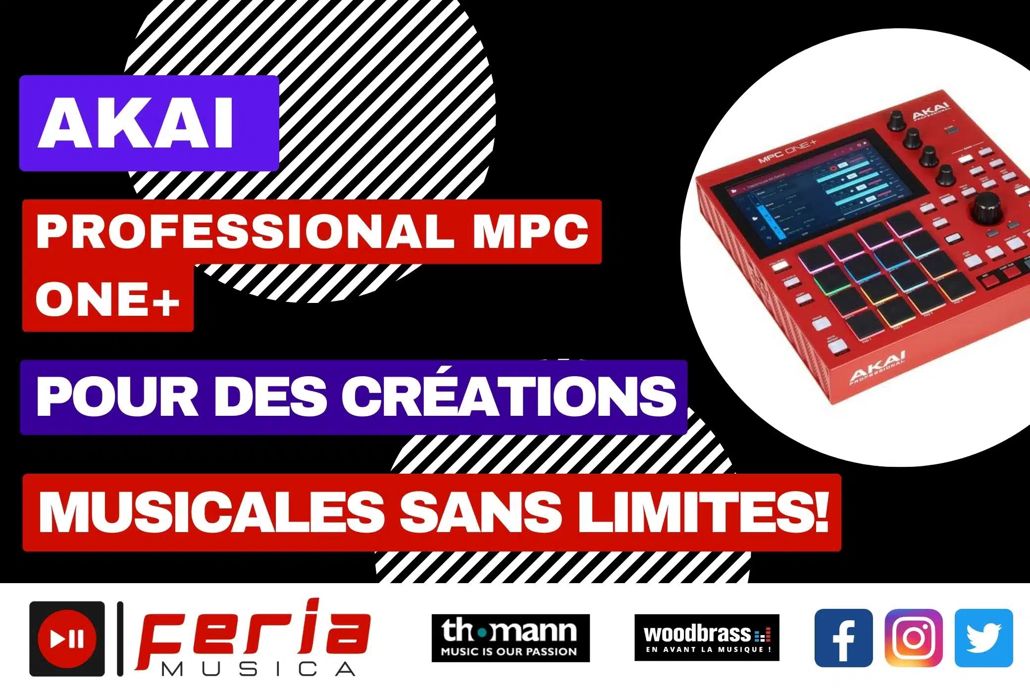 AKAI Professional MPC One+ : Pour des créations musicales sans limites!