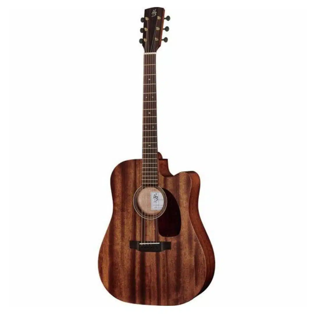 Las 10 Mejores Guitarras Electroacústicas 9 Harley Benton CLD-15MCE SolidWood