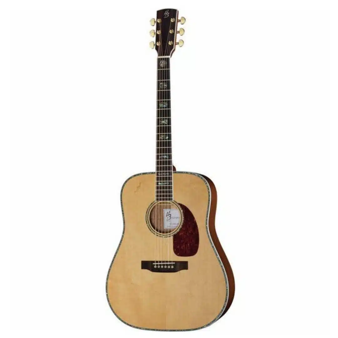 Las 10 Mejores Guitarras Electroacústicas 10 Harley Benton Custom Line CLD-41SE WN