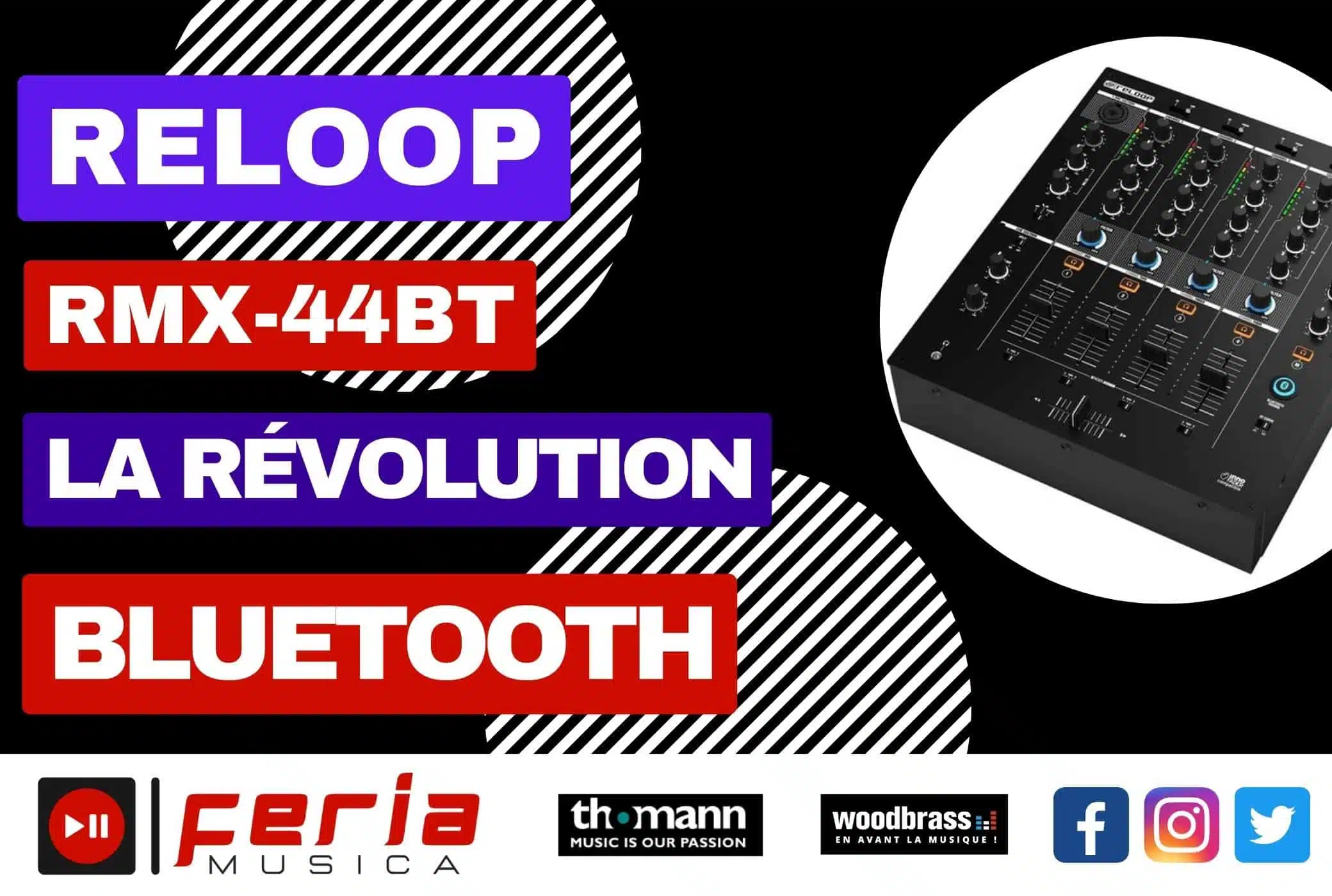 Le Reloop RMX-44BT : La Révolution Bluetooth pour les DJs Modernes !