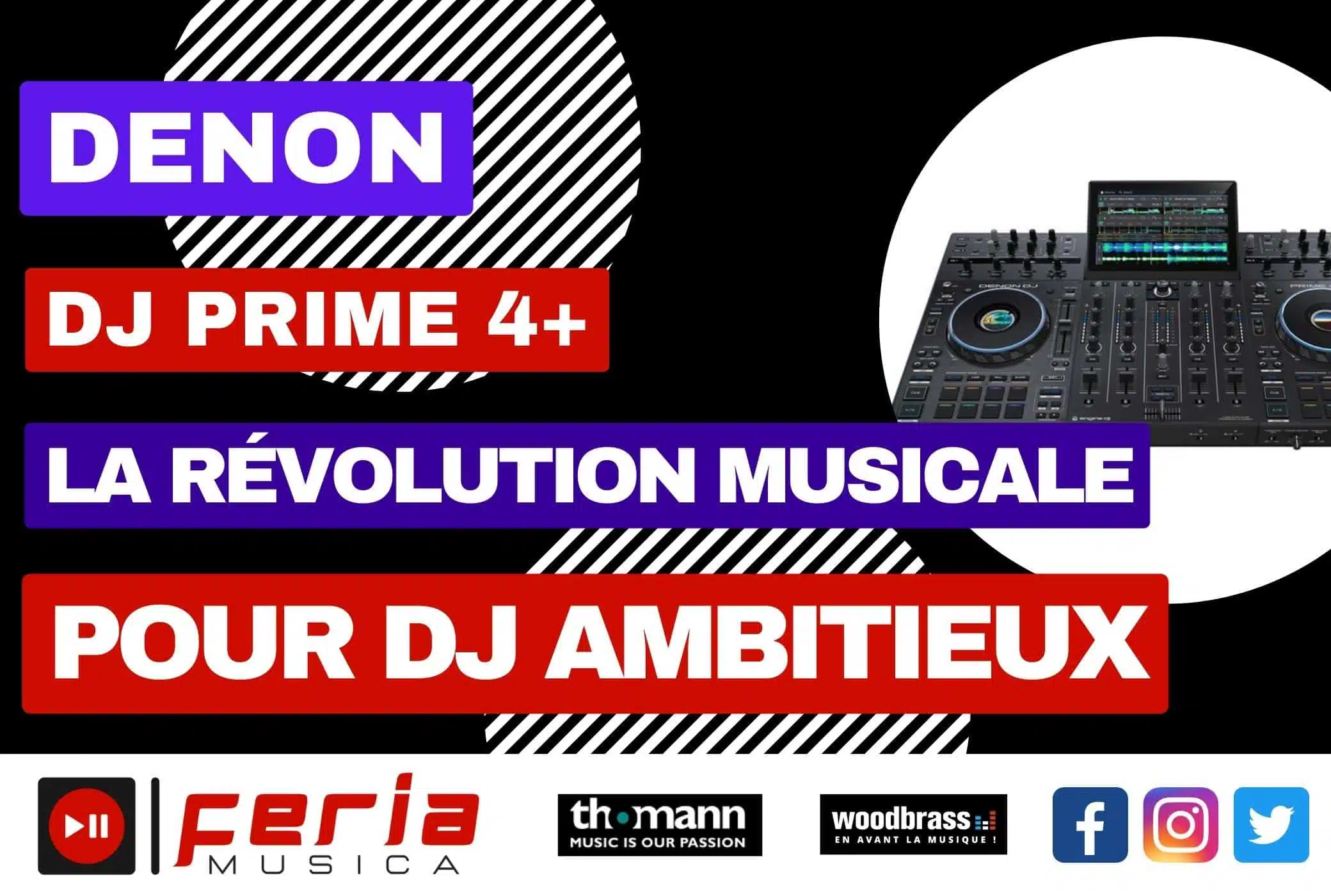 Denon DJ Prime 4+: La Révolution Musicale pour DJ Ambitieux est là!