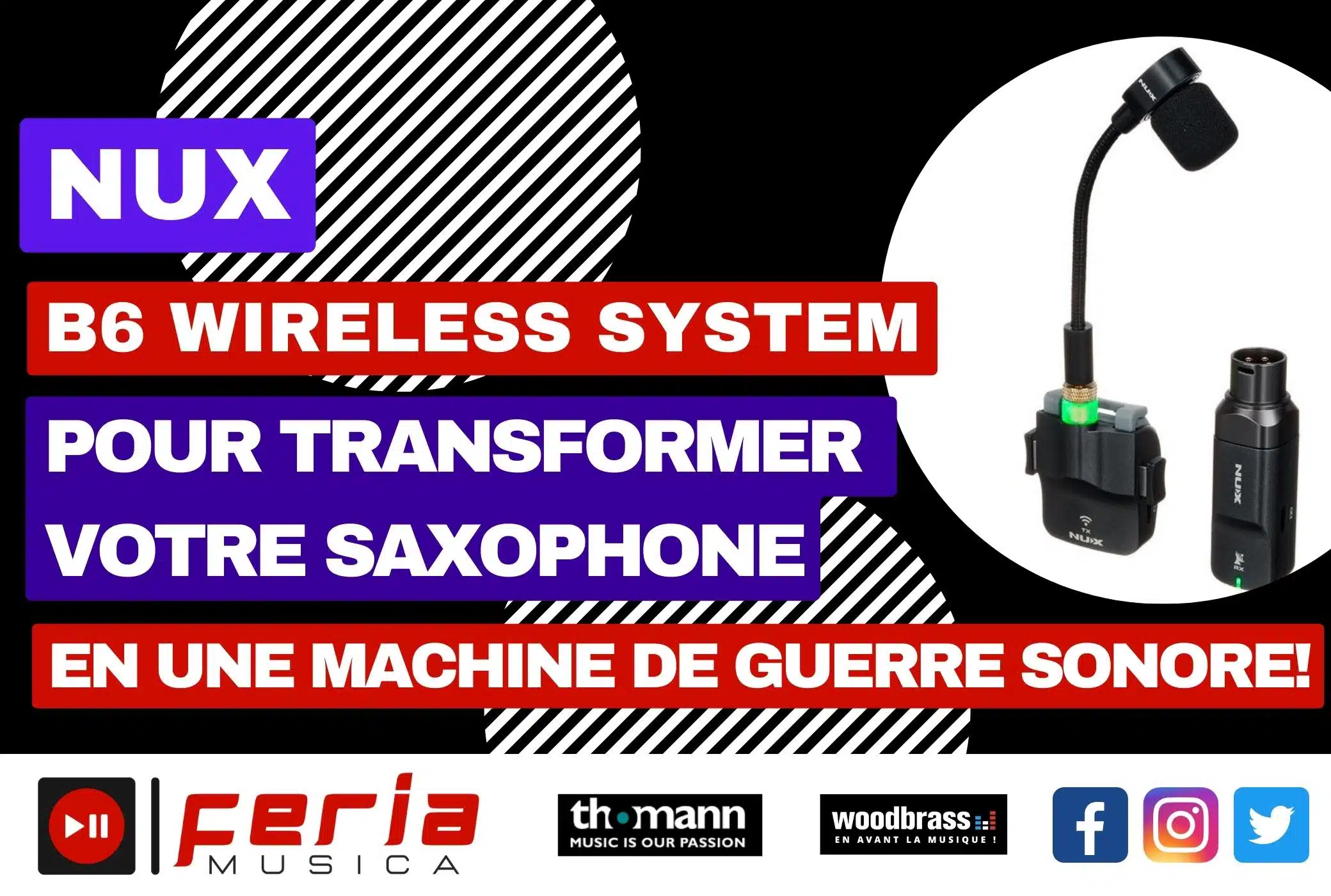 Nux B6 Wireless System : Le Secret Caché pour Transformer votre Saxophone en une Machine de Guerre Sonore!