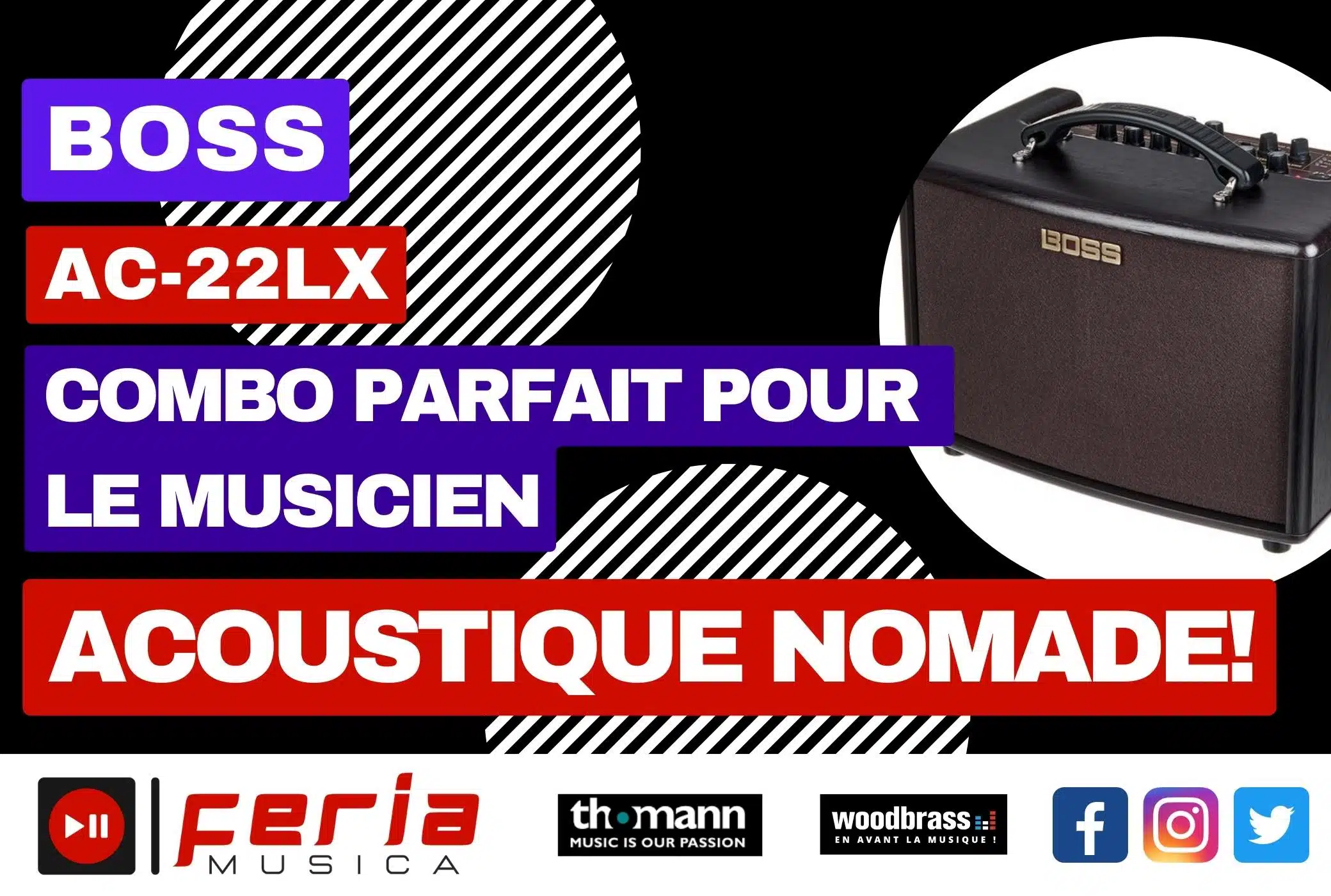 Boss AC-22LX: Le Combo Parfait pour le Musicien Acoustique Nomade!