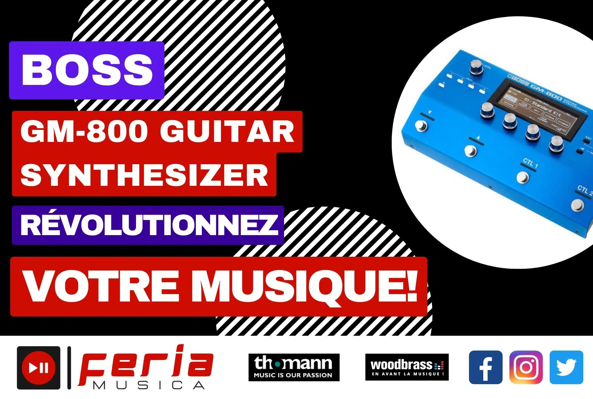 Révolutionnez Votre Musique avec le Boss GM-800 Guitar Synthesizer – Pourquoi Chaque Guitariste Devrait L’Avoir !