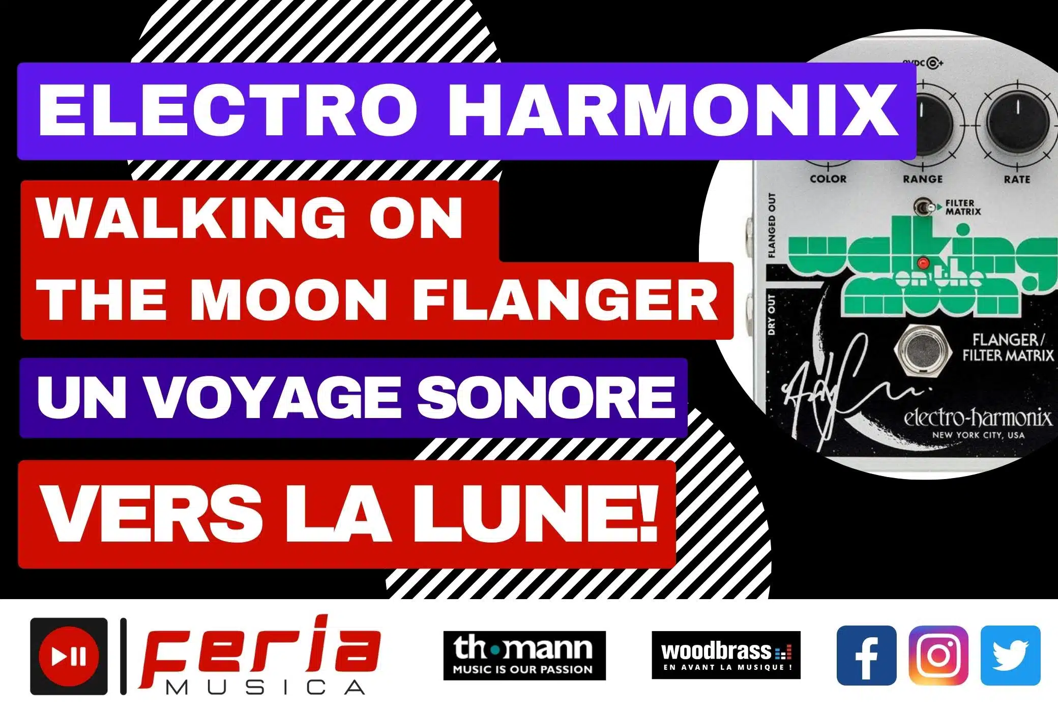 Electro Harmonix Walking On The Moon Flanger : Un Voyage Sonore Vers la Lune !