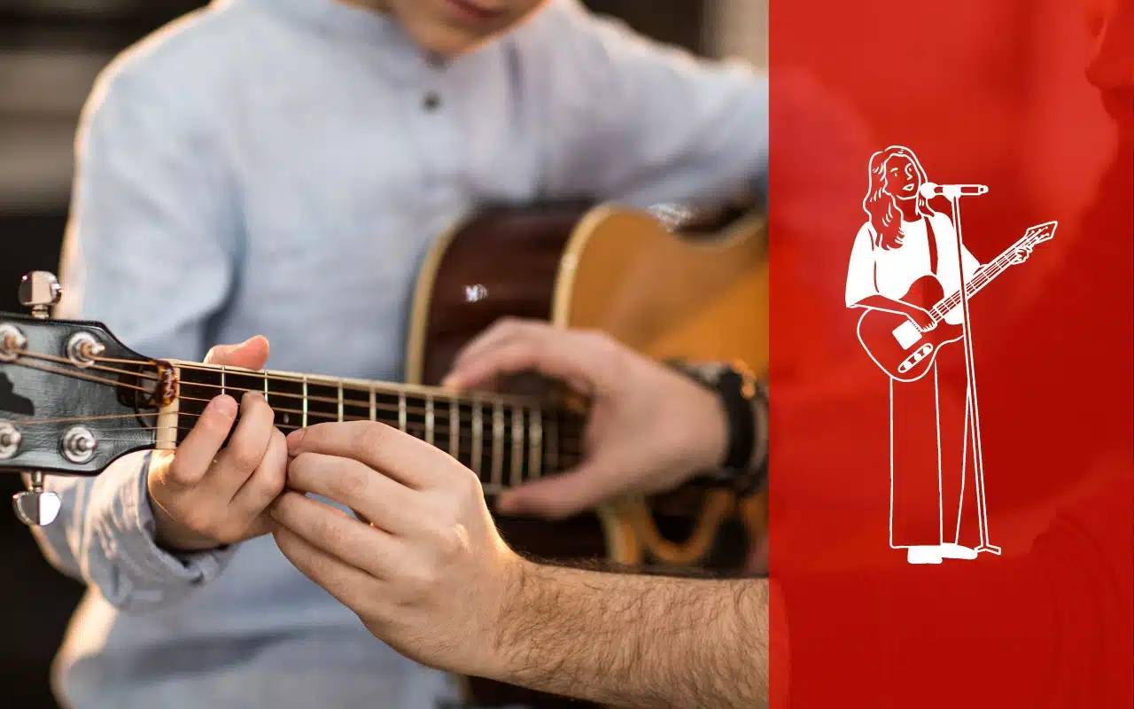 La edad y nivel del usuario guitarra pequeña