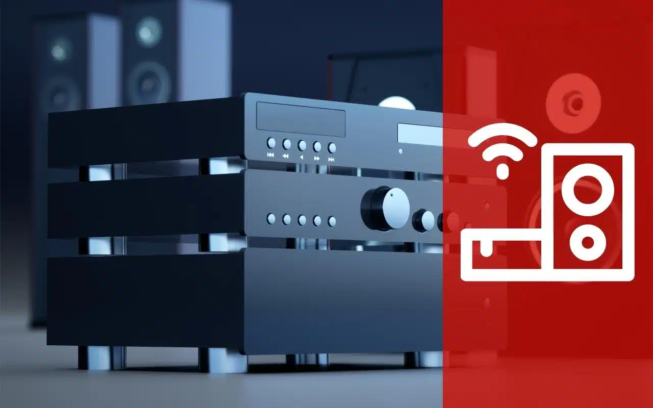 connectivité de la chaîne hifi puissante