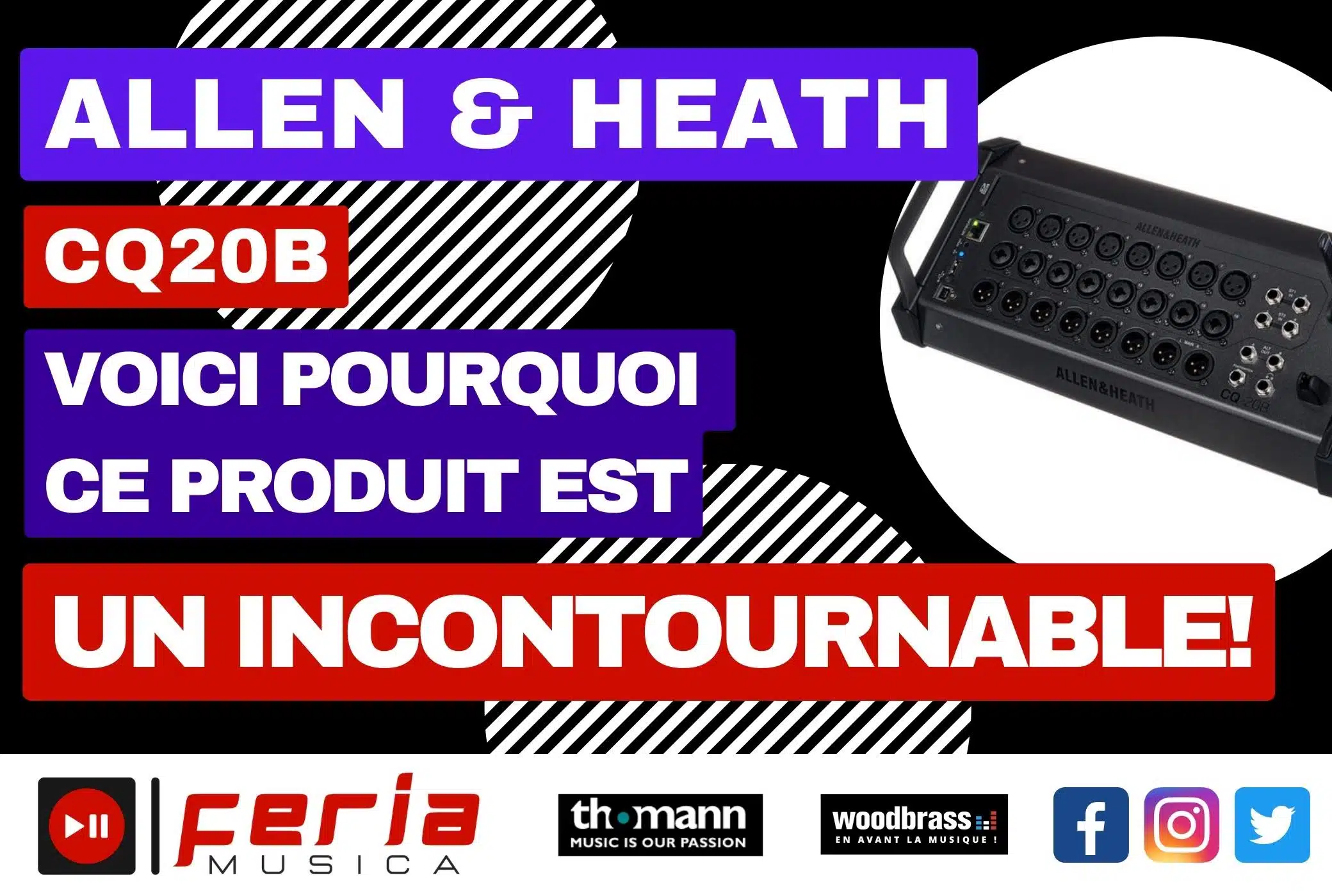 Révolutionnez Votre Son Avec le Nouveau Allen & Heath CQ20B: Voici Pourquoi Ce Produit est un Incontournable!