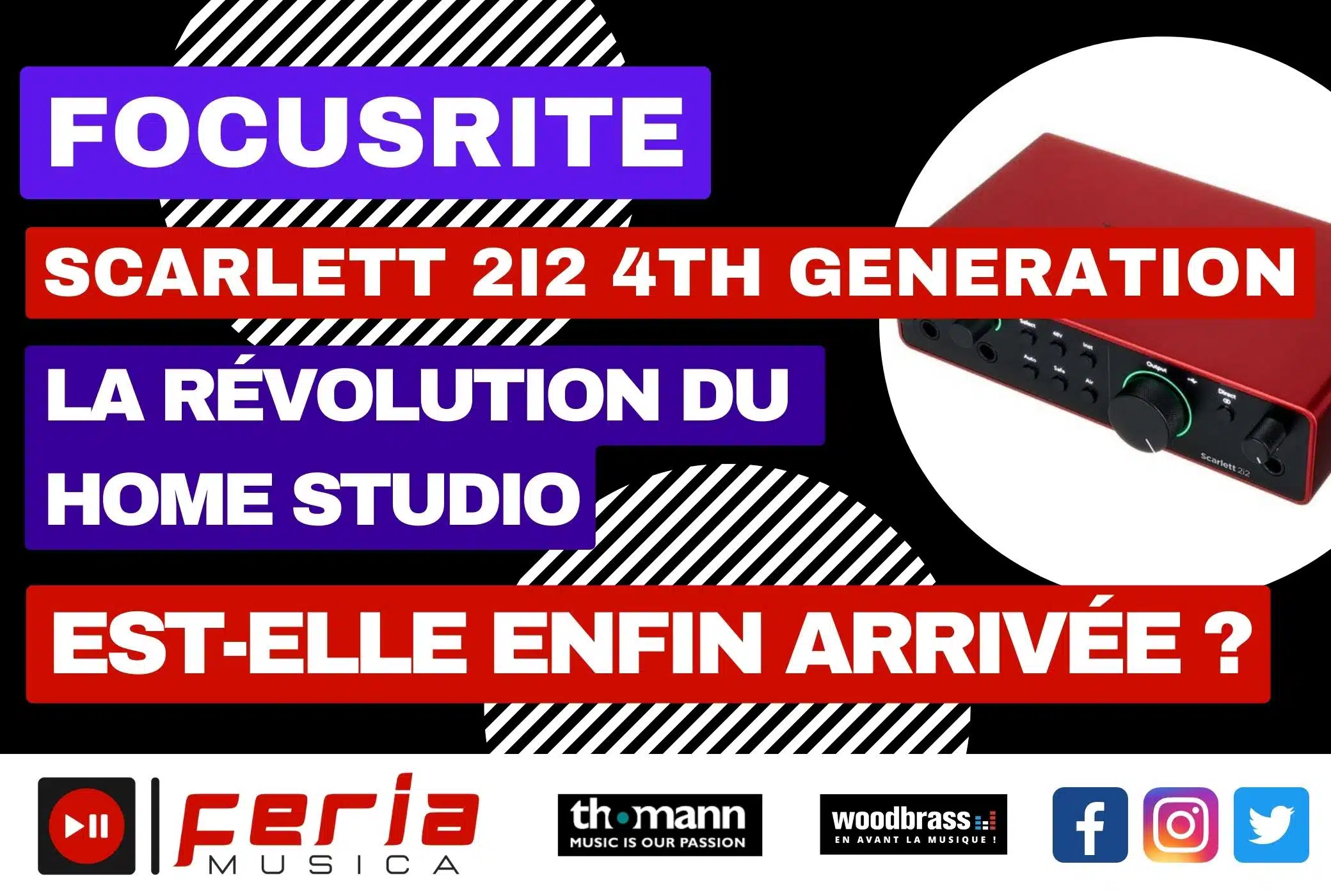 La Focusrite Scarlett 2i2 4th Gen : La révolution du home studio est-elle enfin arrivée ?