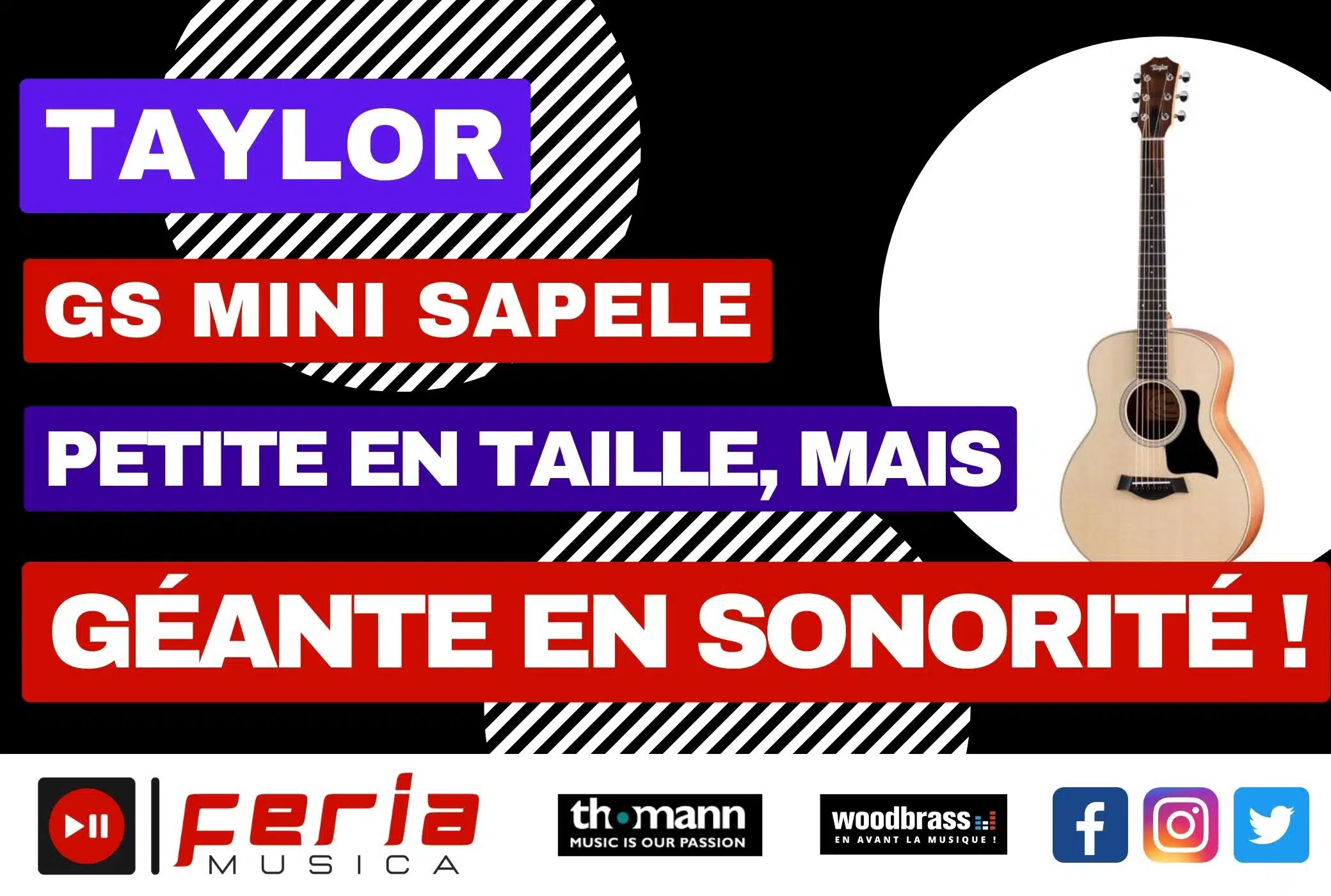 La Taylor GS Mini Sapele : Petite en taille, mais géante en sonorité !