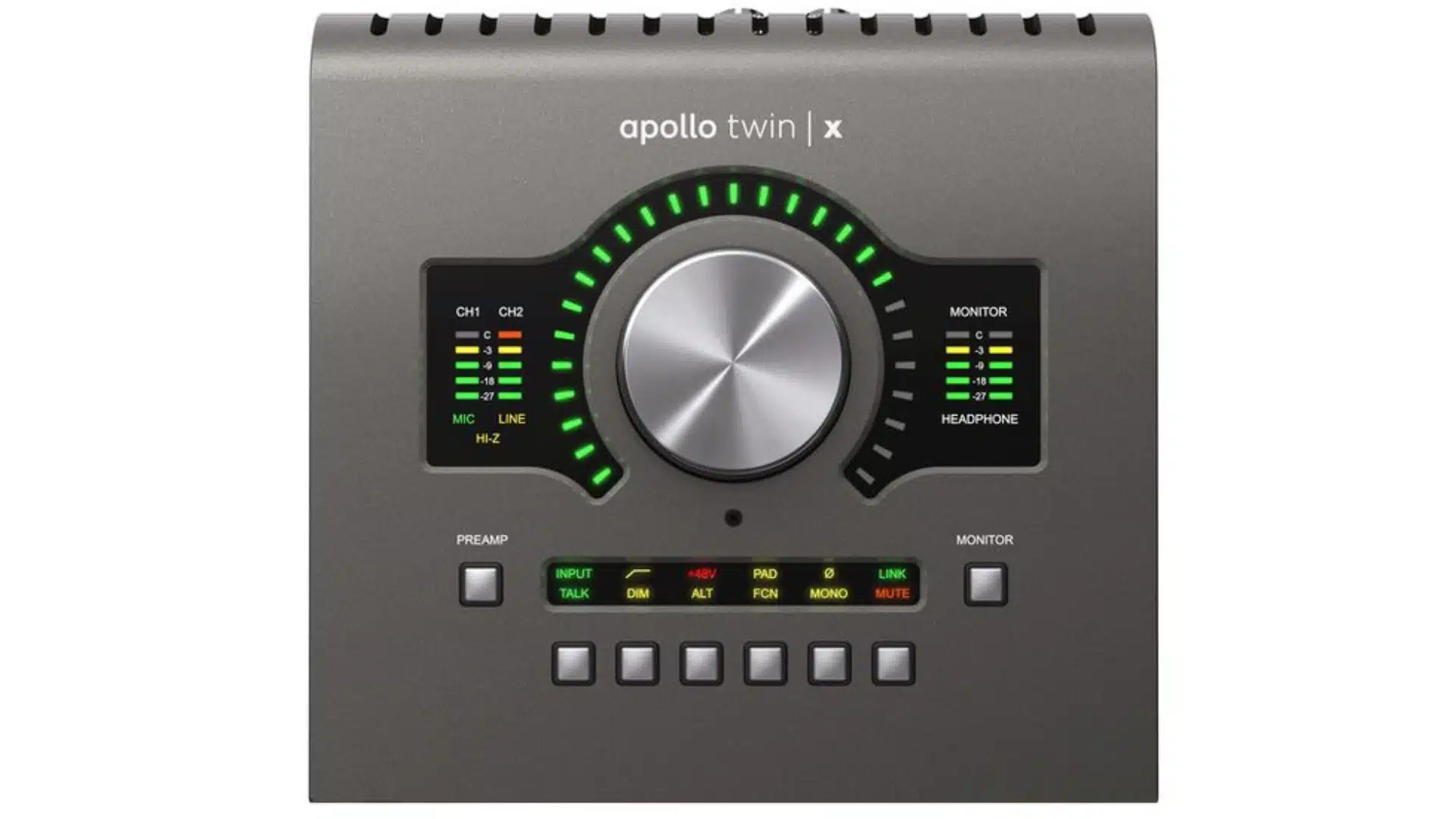Découvrez l'Universal Audio Apollo Twin X USB Heritage: Le Couteau Suisse de la Production Audio que Vous ne Regretterez Pas! 3 Universal Audio Apollo Twin X USB Heritage vue den haut