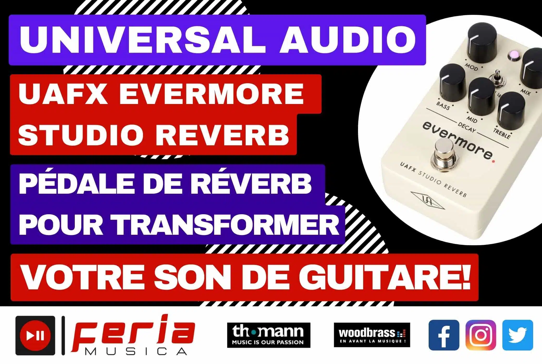 Vous Ne Croirez Pas à Quel Point cette Pédale de Réverb peut Transformer Votre Son de Guitare: Voici la Universal Audio UAFX Evermore Studio Reverb!