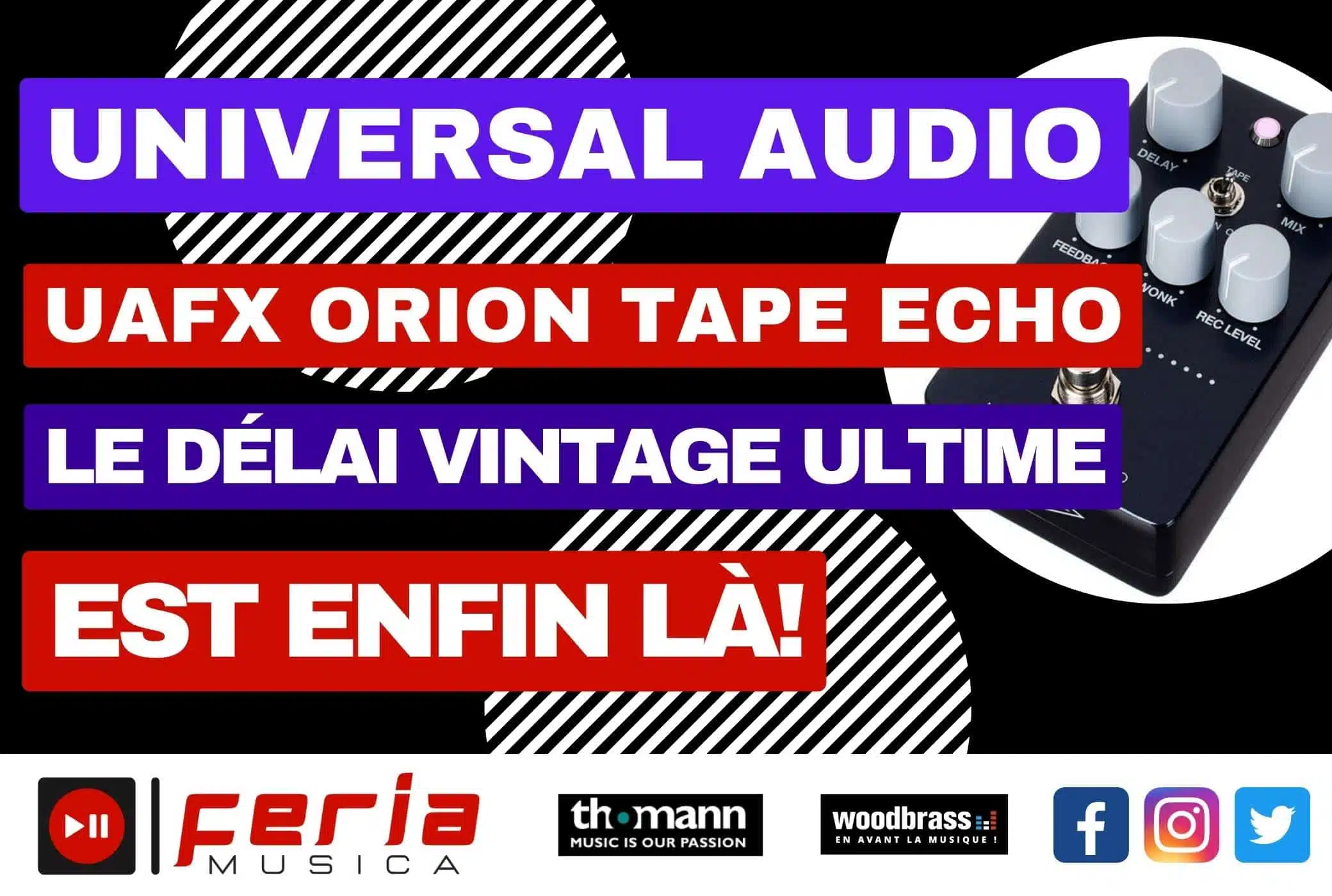 Revolutionnez Votre Son de Guitare Avec le UAFX Orion Tape Echo: Le Délai Vintage Ultime est Enfin Là !