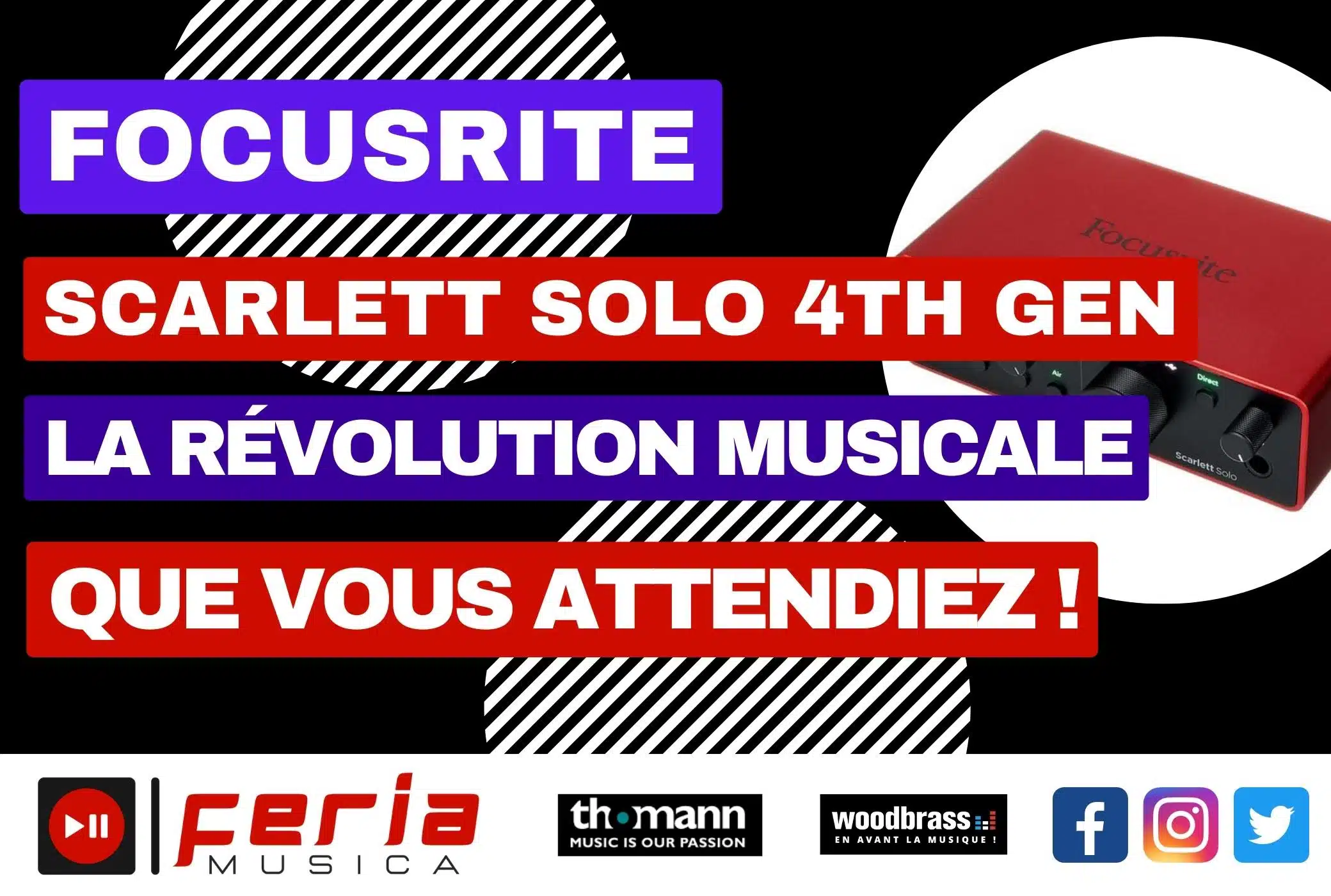 Focusrite Scarlett Solo 4th Gen : La révolution musicale que vous attendiez !