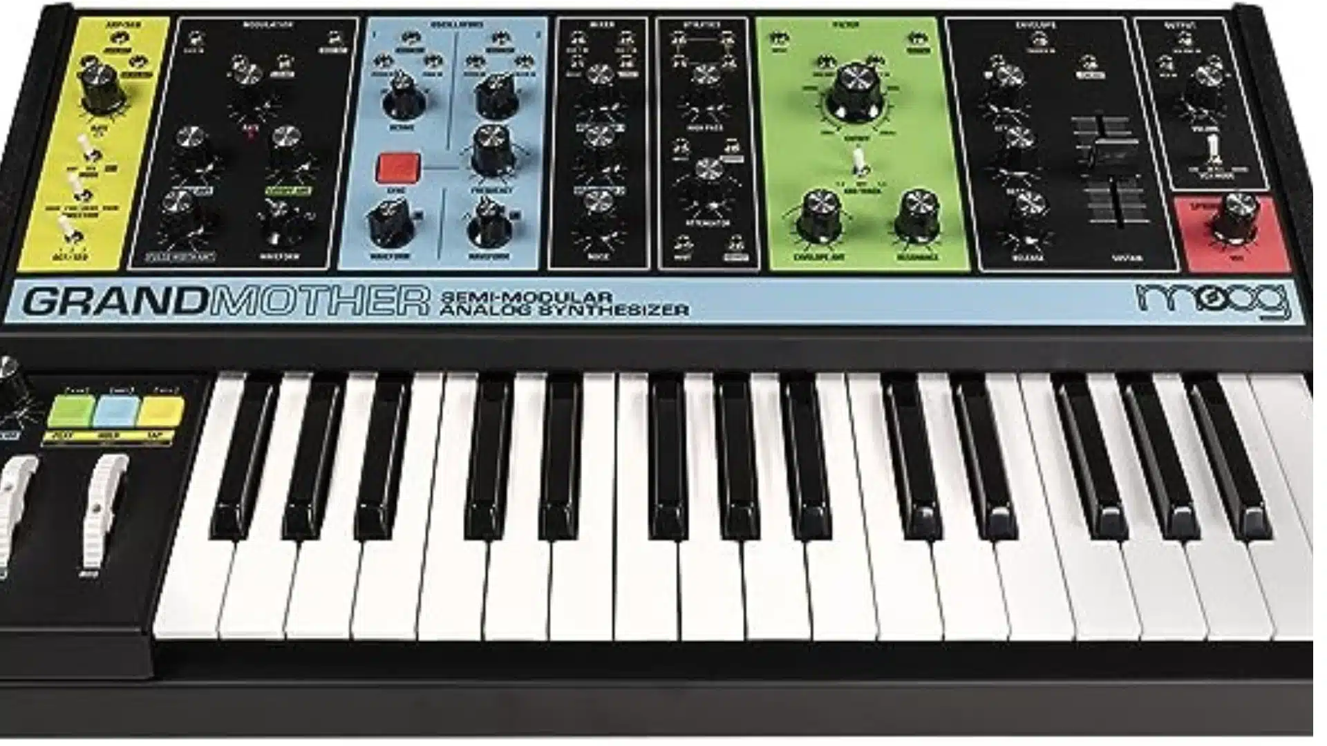 Moog Grandmother 4 MOOG Grandmother vue den haut
