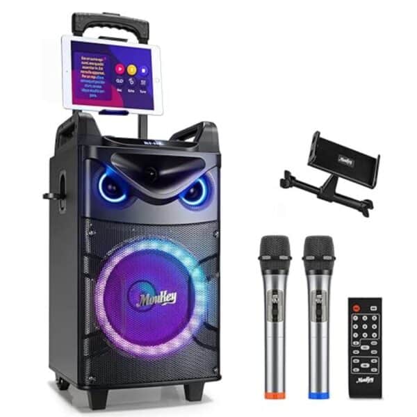 BoomTone DJ Cube 200 – Enceinte Portable Karaoké Bluetooth 200W