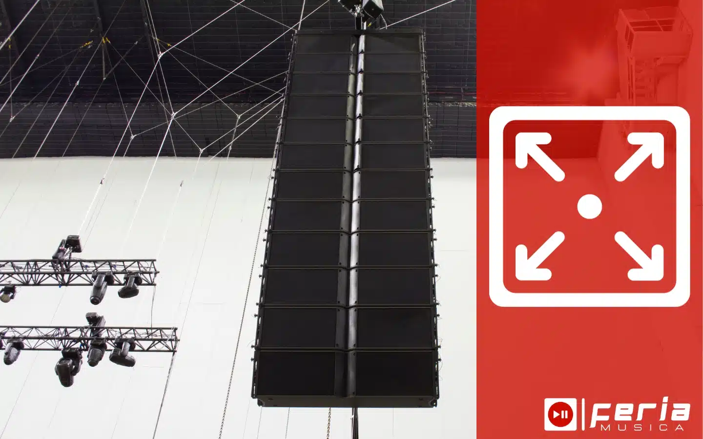 Tamaño del evento line arrays