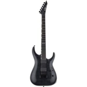 LTD Guitars Mh1000 Noir Transparent Flammé Brillant