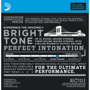 D'addario And Co EXL110-3D Nickel Wound Regular Light 10-46 Pack de 3