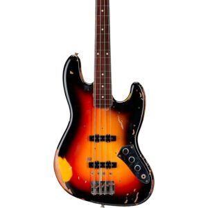 Fender Custom Shop Jazz Bass Jaco Pastorius Fretless Relic 3-Color Sunburst Artist 2025