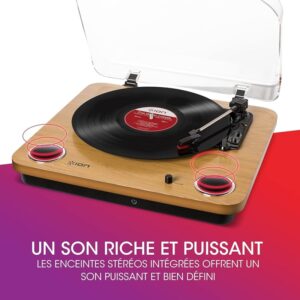 Platine vinyle ION MAX LP WOOD