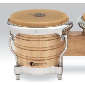 Latin Percussion Bongos Generation II Naturel (accastillage Chrome)