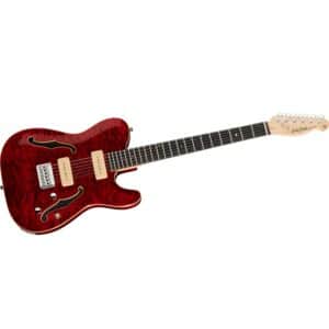 Harley Benton TE-90QM LH Trans Red