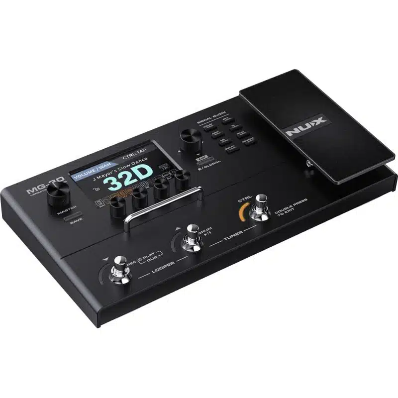 Pédalier de modélisation NUX MG-30 avec pédale d’expression