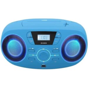 Radio CD BIGBEN Lecteur Radio Cd Portable Usb Bleu + Spe