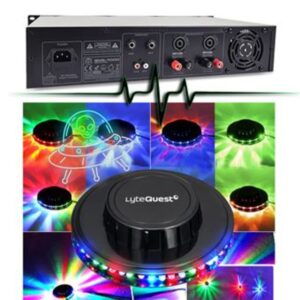 Pack sono BM SONIC Sono 1600W de Mixage,4 Lumières, Pieds