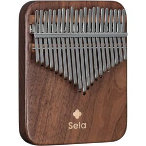 Sela Kalimba 21 Solid Black Walnut