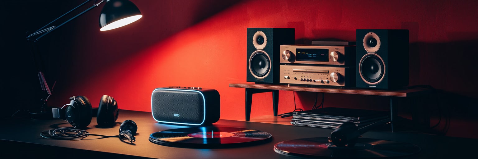 Illustration musicale – Comparatif détaillé : mini-chaîne vs enceinte Bluetooth