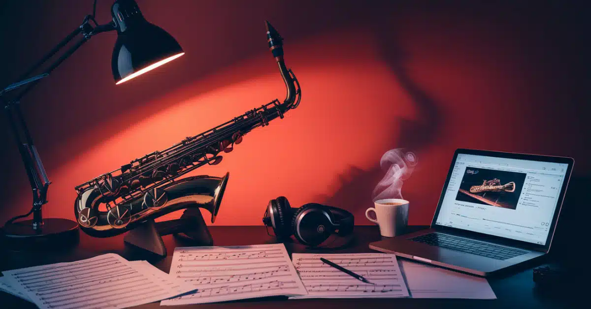 Illustration musicale – Comment apprendre le saxophone seul : méthode, ressources